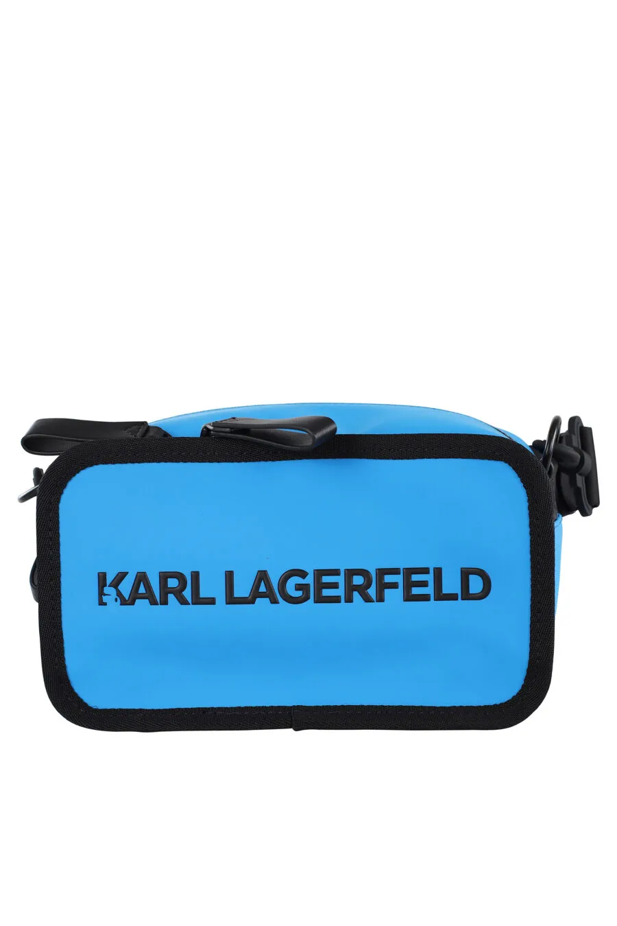 Bolso bandolera azul mini con logo