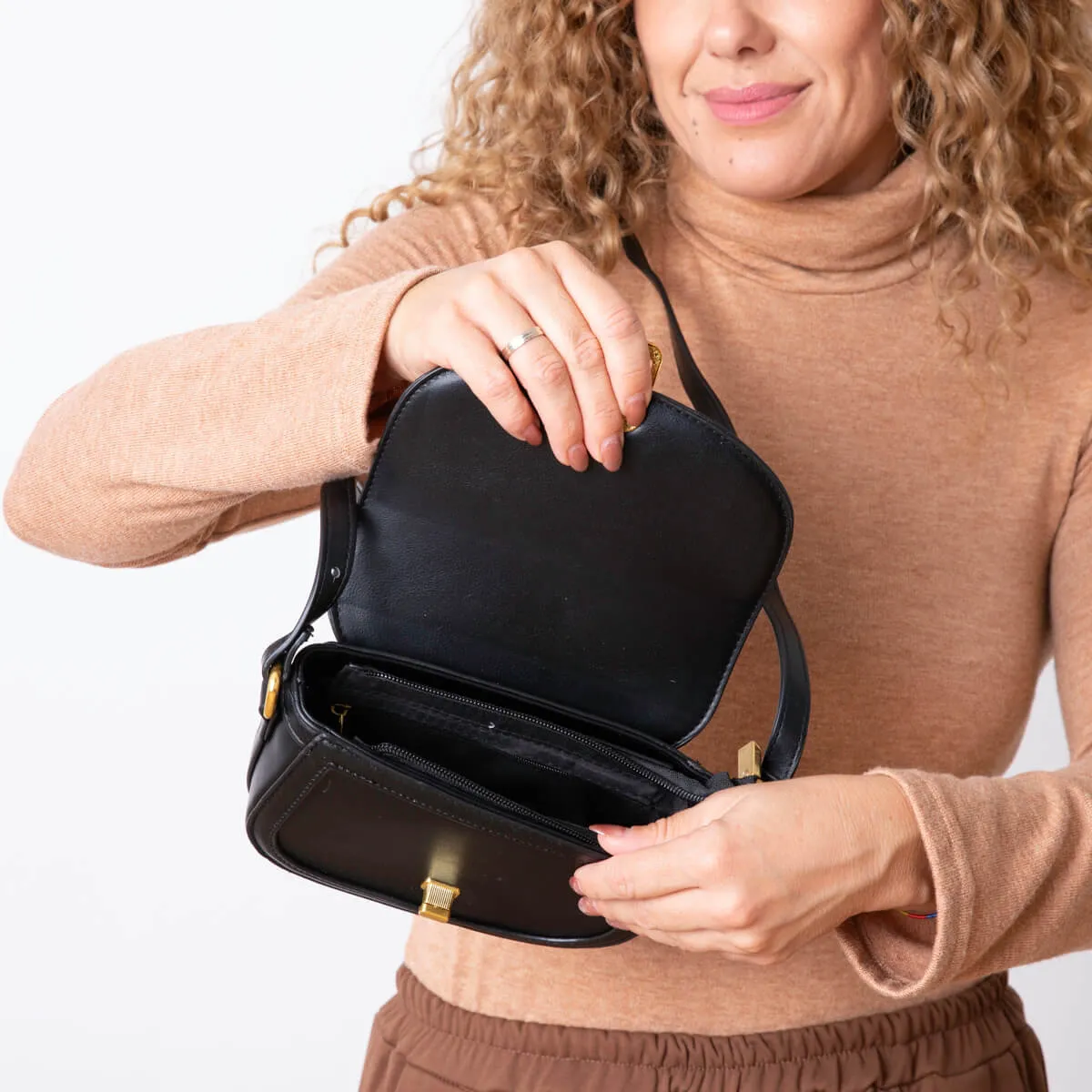 BOLSO BANDOLERA JEINO  NEGRO