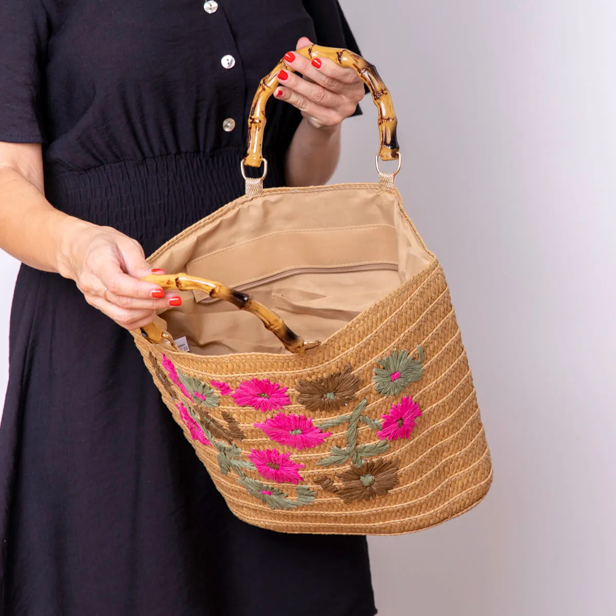 BOLSO FLORETA  ROSA