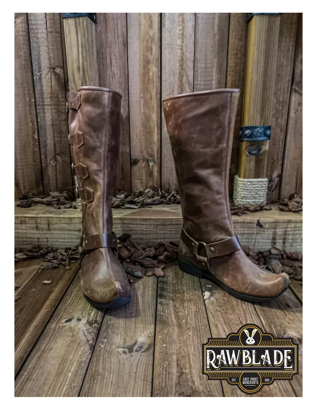 BOTAS MEDIEVALES JAREK DE CABALLERíA  MARRONES