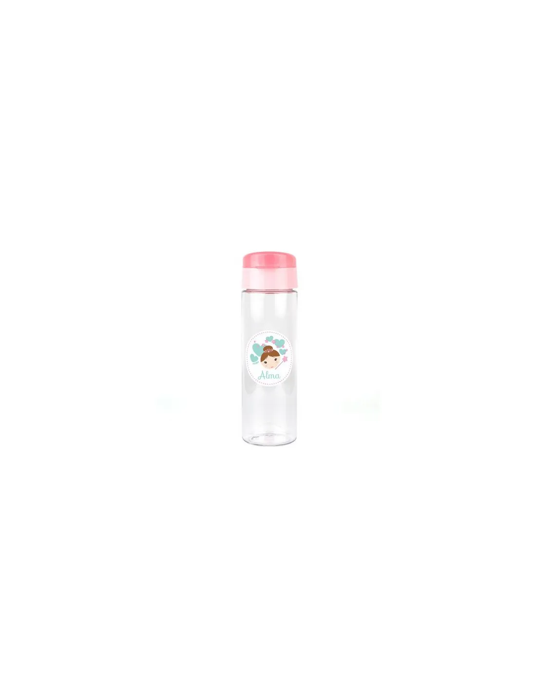 Botella Hada Rosa 600ml personalizada de Mi Pipo