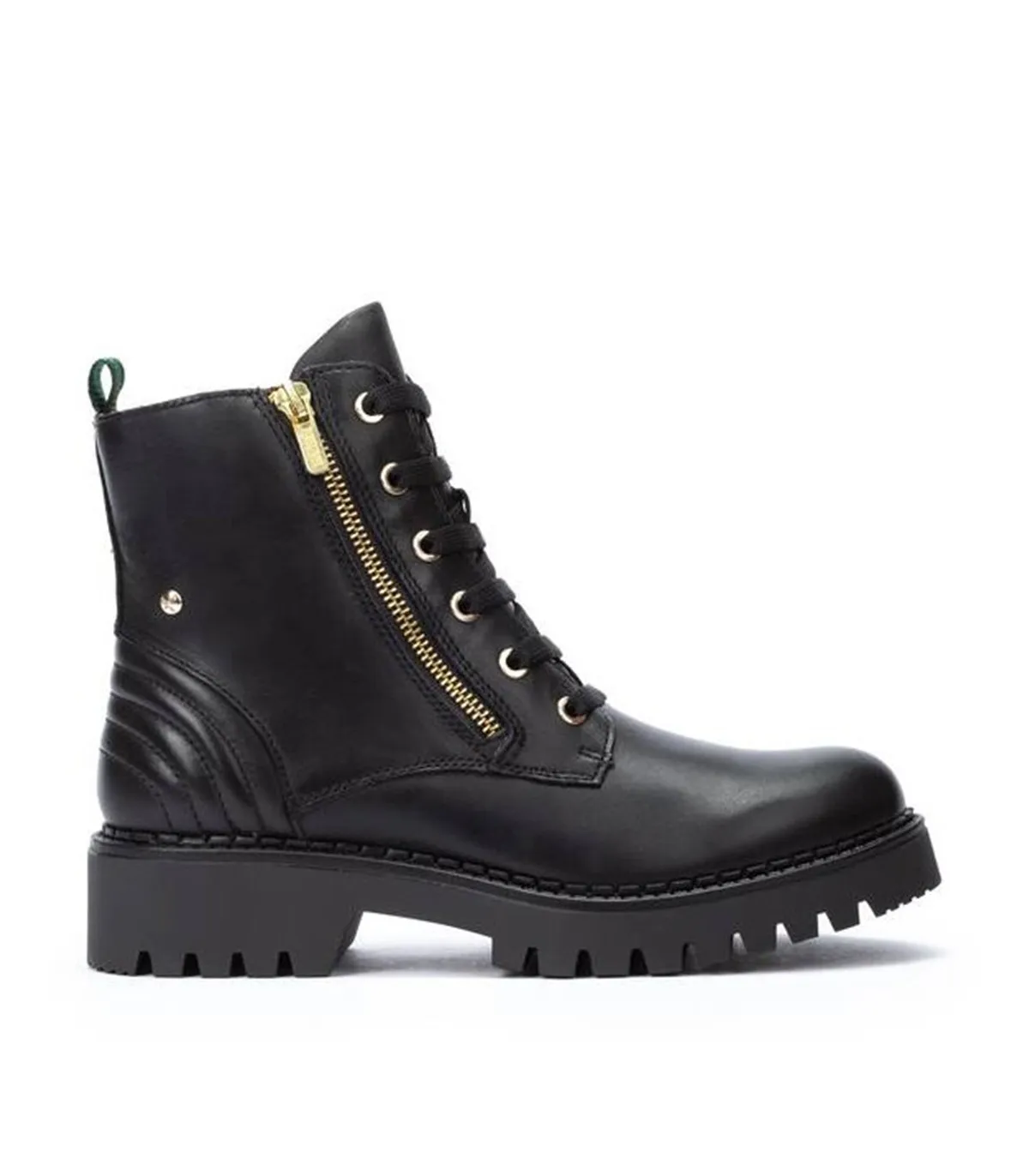 BOTINES MUJER ESTILO BIKER NEGRO