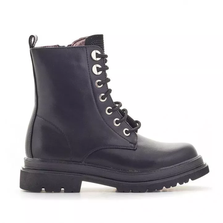 Botines QUETS! estilo militar y lengüeta con brillanetes