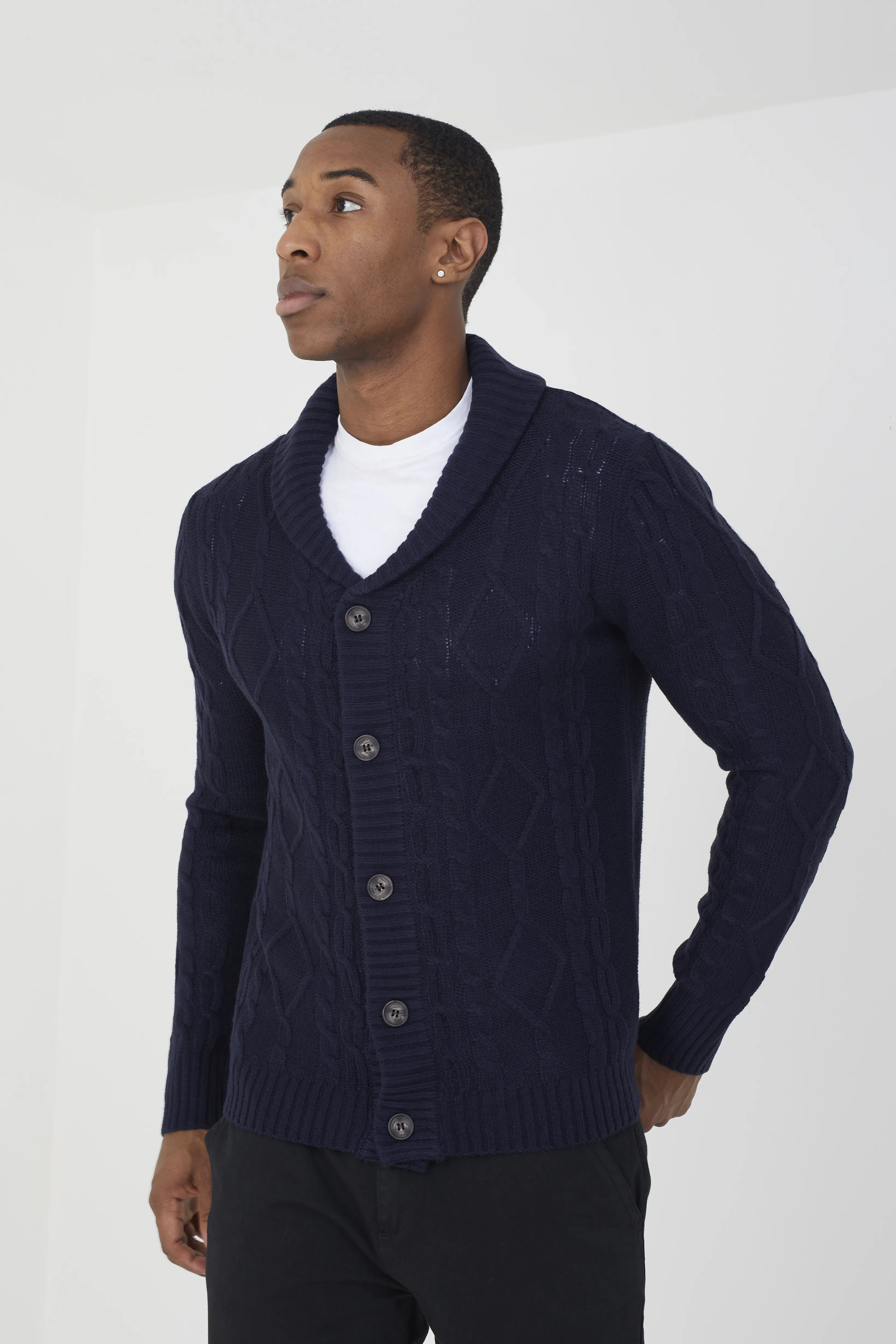 Brave Soul Chaqueta de punto con ochos