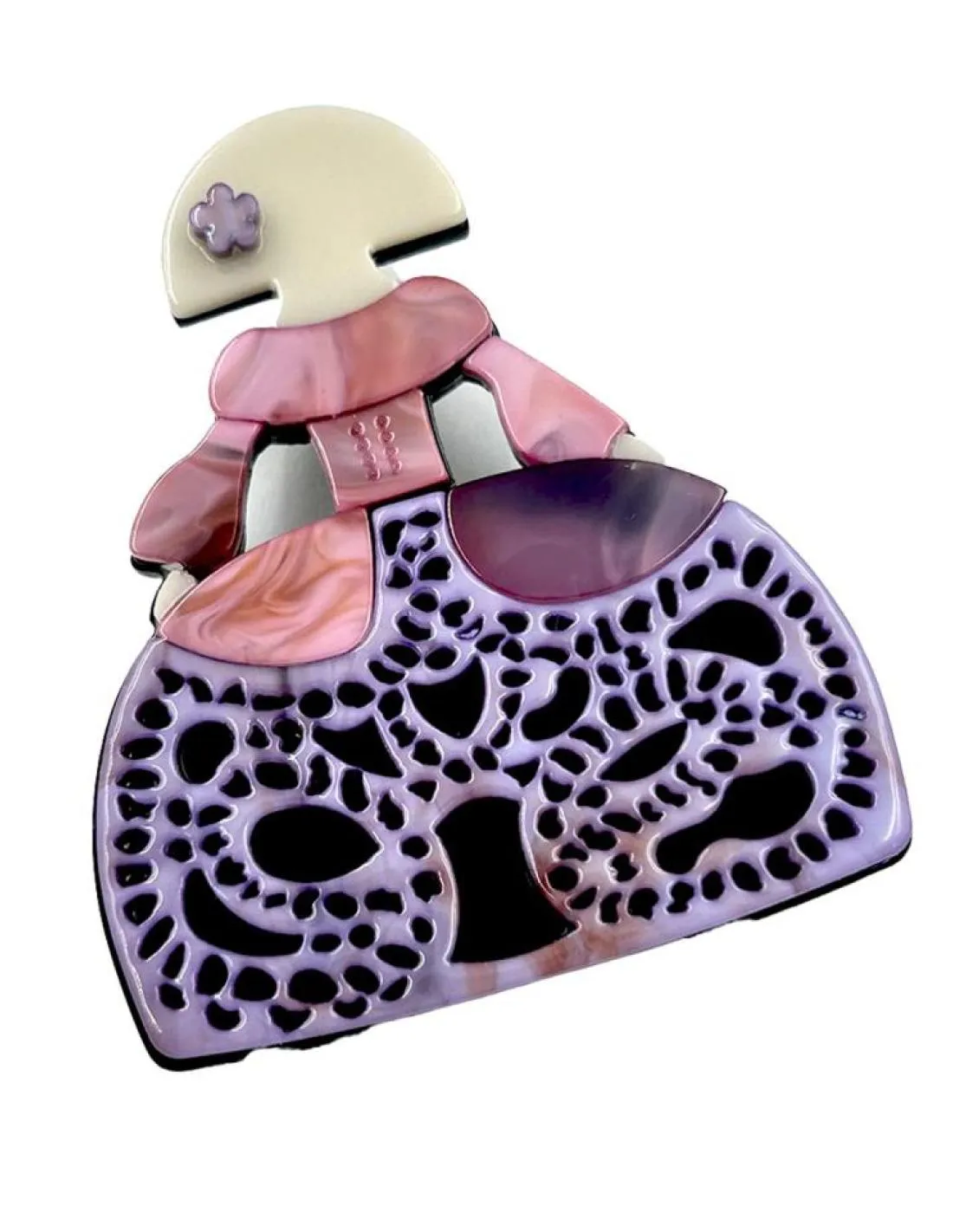 BROCHES MORADOS PARA MUJER DE MENINAS CON PRECIOSO COLORIDO