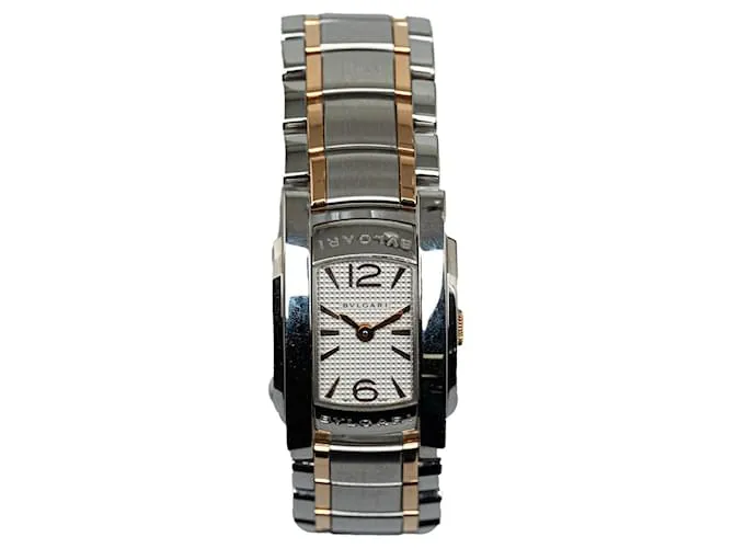 Bulgari Plata Bvlgari Cuarzo 18Reloj Assioma K de oro rosa y acero inoxidable 