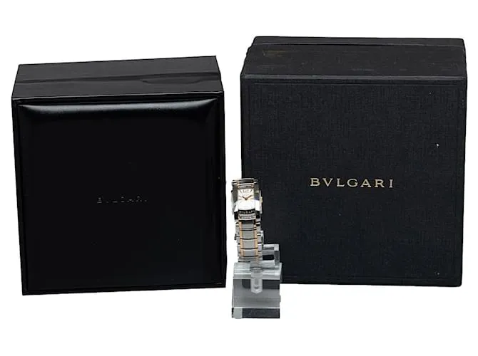 Bulgari Plata Bvlgari Cuarzo 18Reloj Assioma K de oro rosa y acero inoxidable 