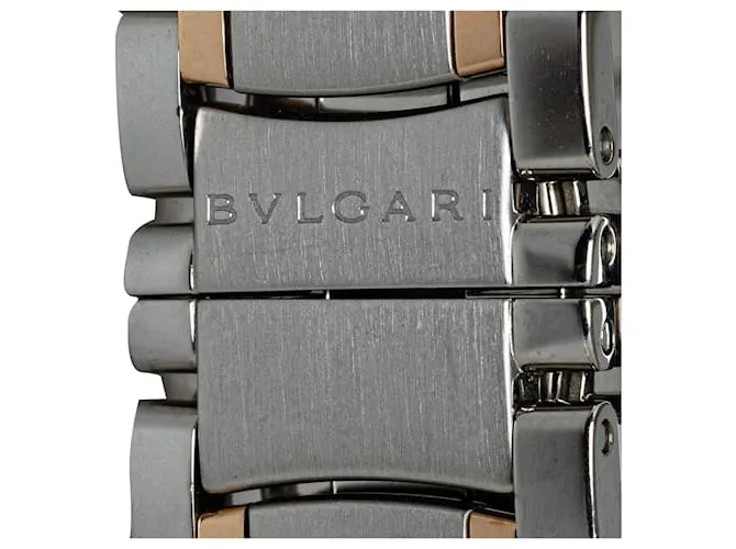 Bulgari Plata Bvlgari Cuarzo 18Reloj Assioma K de oro rosa y acero inoxidable 