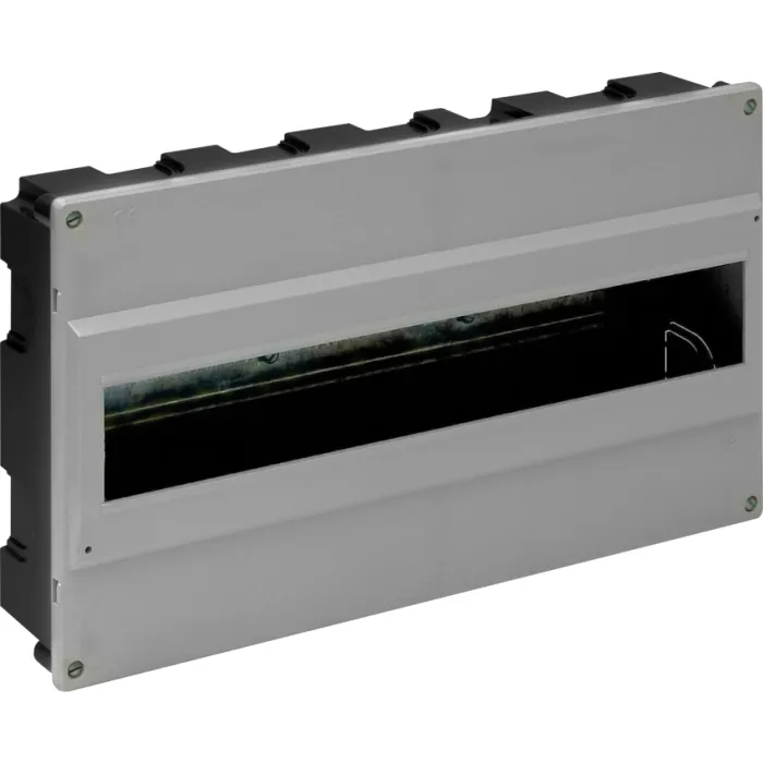 Caja de distribución de empotrar de 18 elementos tapa color gris para empotrar 348 x 188 x 55 mm Solera