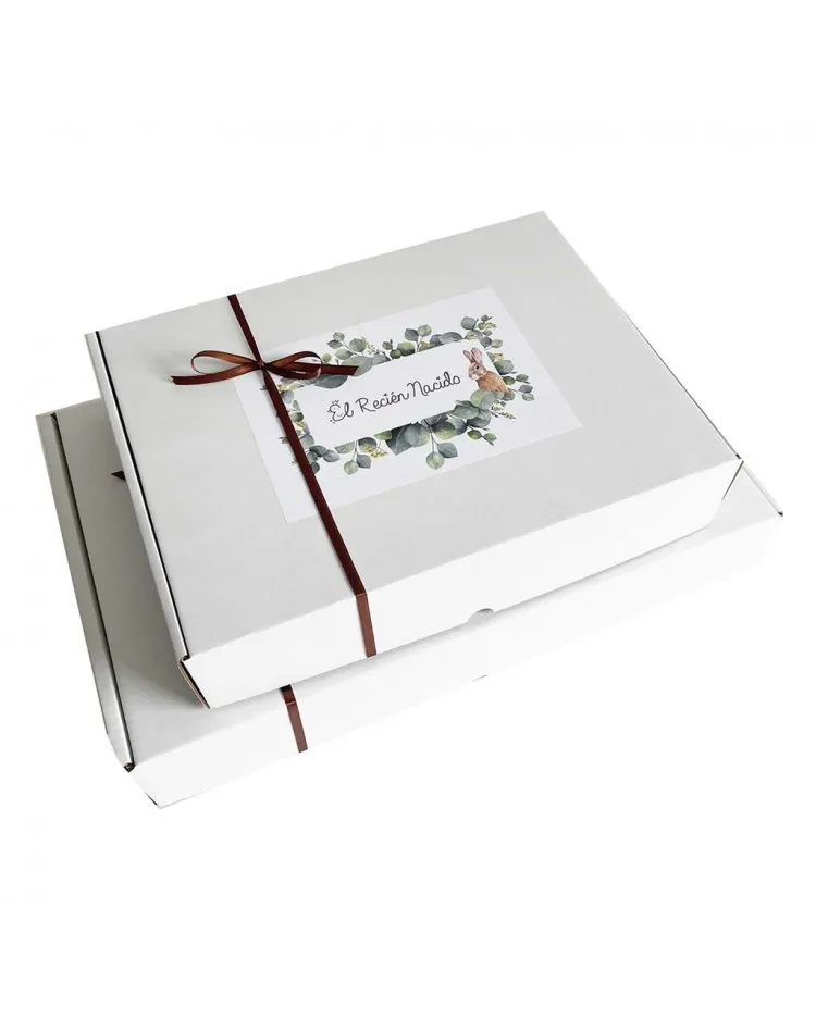 Caja ecológica blanca personalizada GRANDE