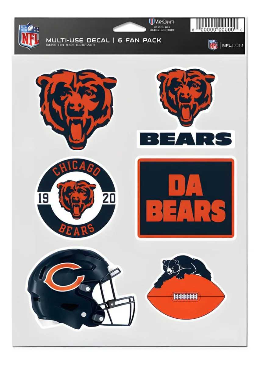 Calcomanía Set Multiuso 6pk Bears Wc