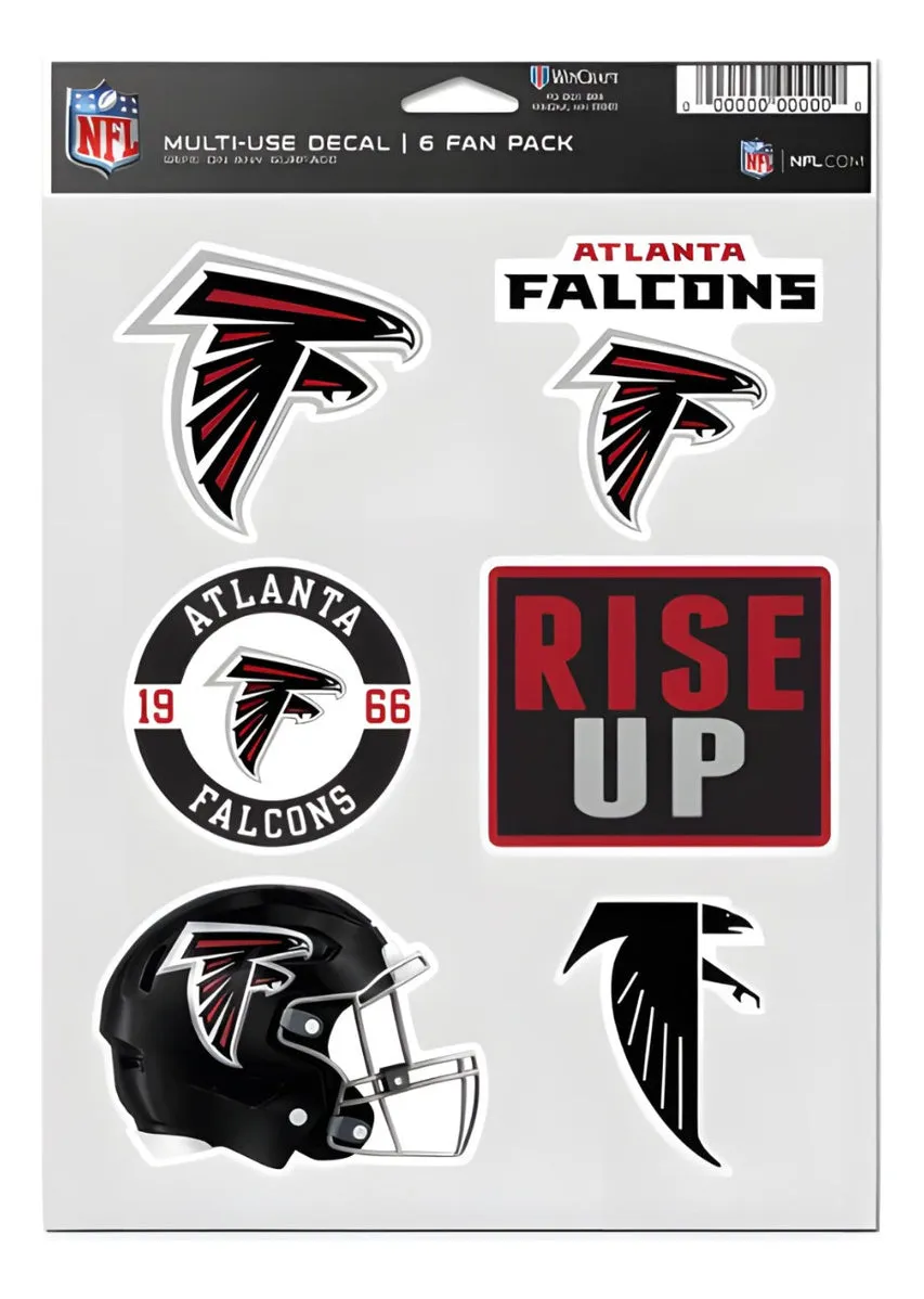 Calcomanía Set Multiuso 6pk Falcons Wc
