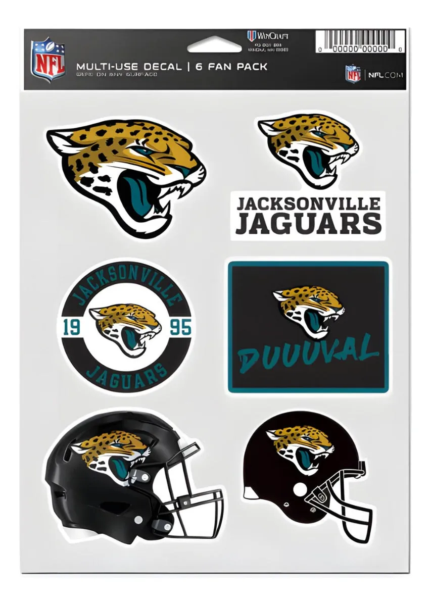 Calcomanía Set Multiuso 6pk Jaguars Wc
