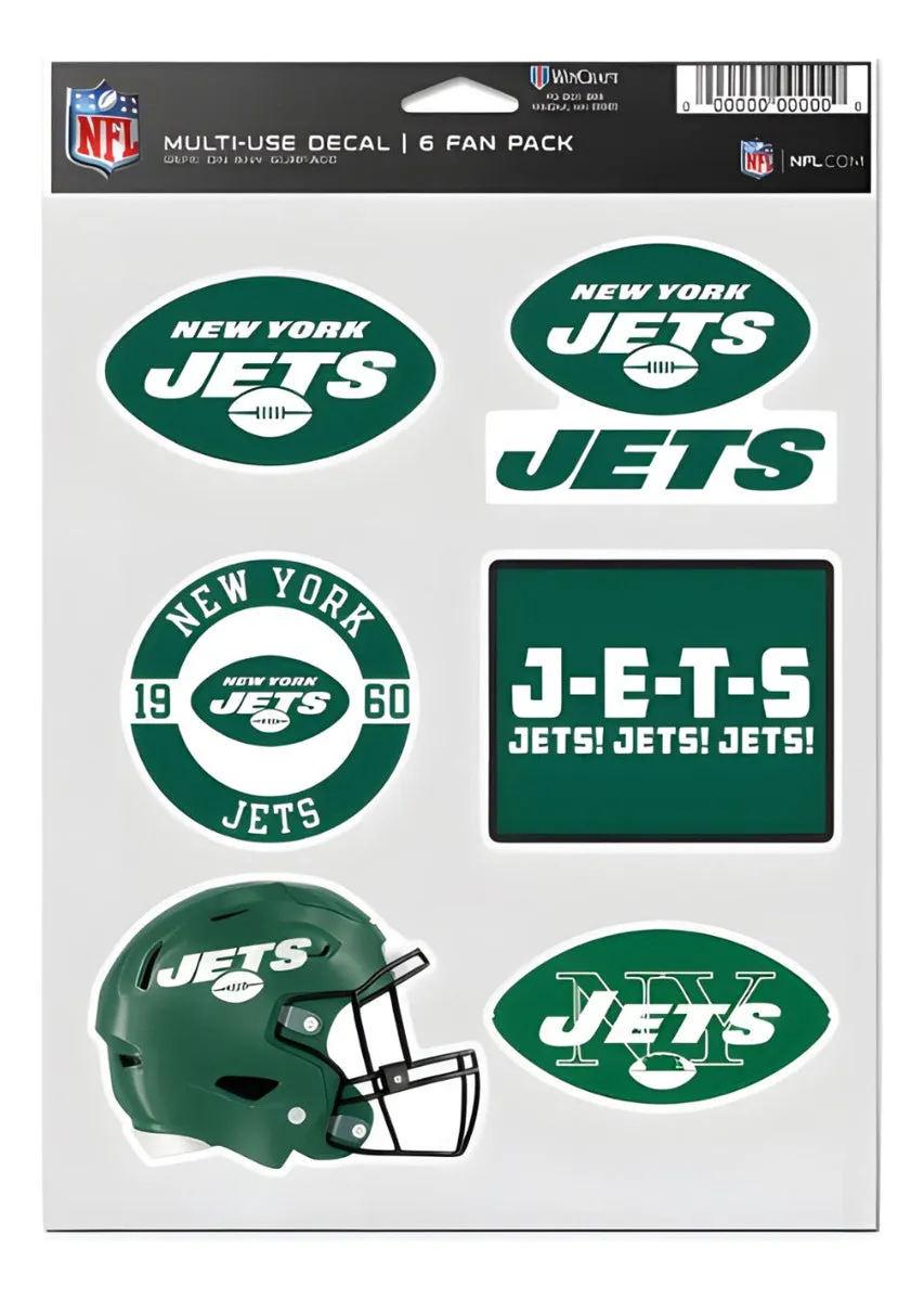 Calcomanía Set Multiuso 6pk Jets Wc
