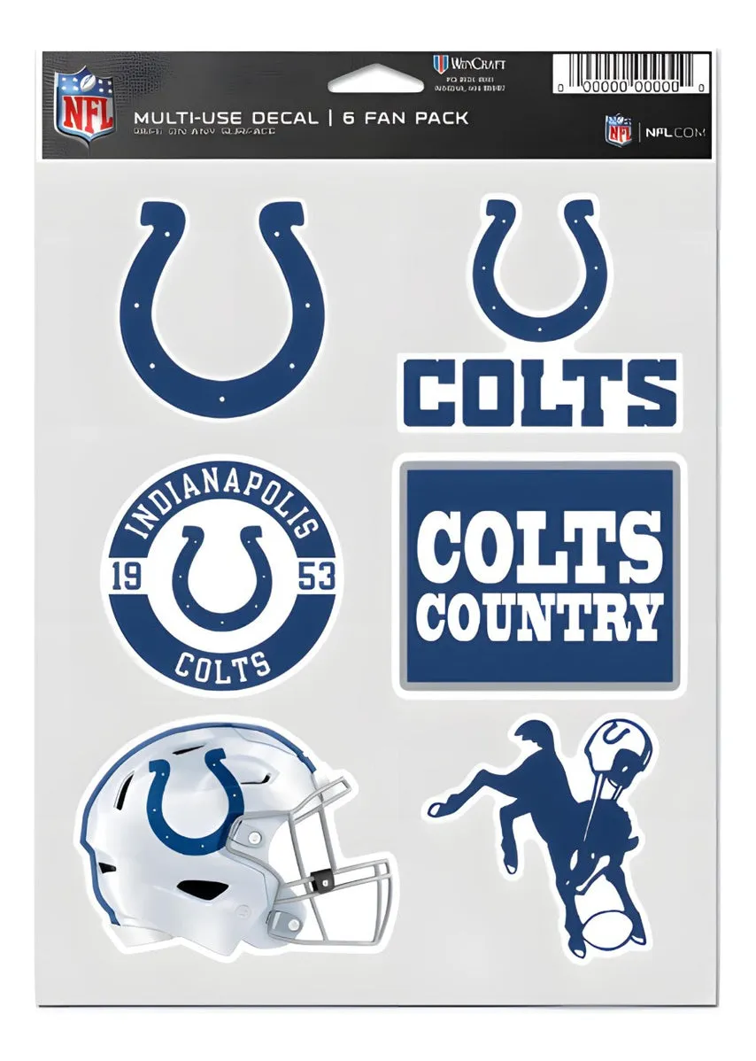 Calcomanías Set Multiuso 6pk Colts Wc
