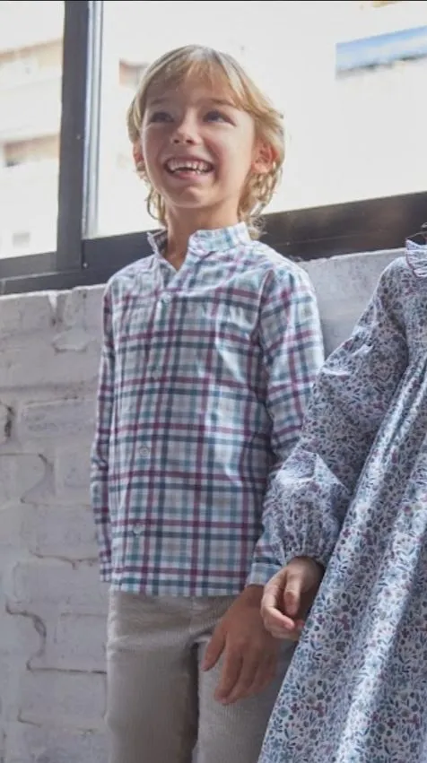 Camisa de niño cuadros R130451