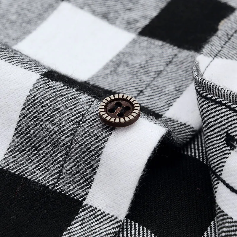 Camisa Informal A Cuadros Para Hombre