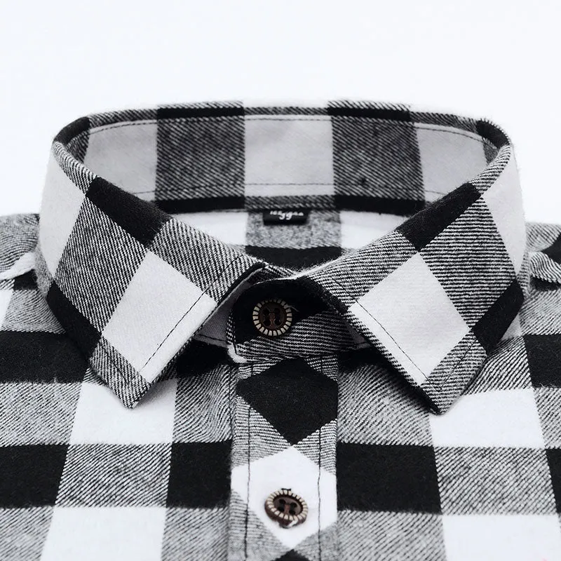 Camisa Informal A Cuadros Para Hombre