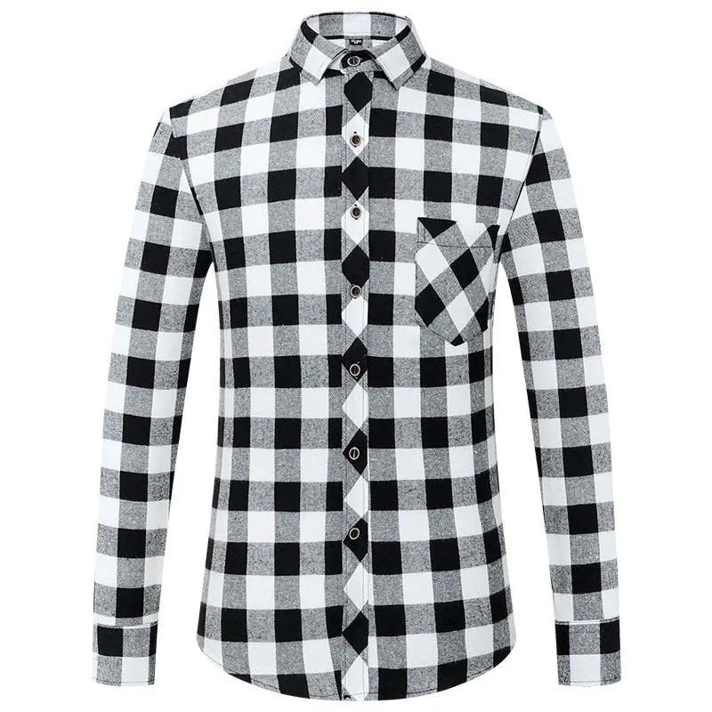 Camisa Informal A Cuadros Para Hombre