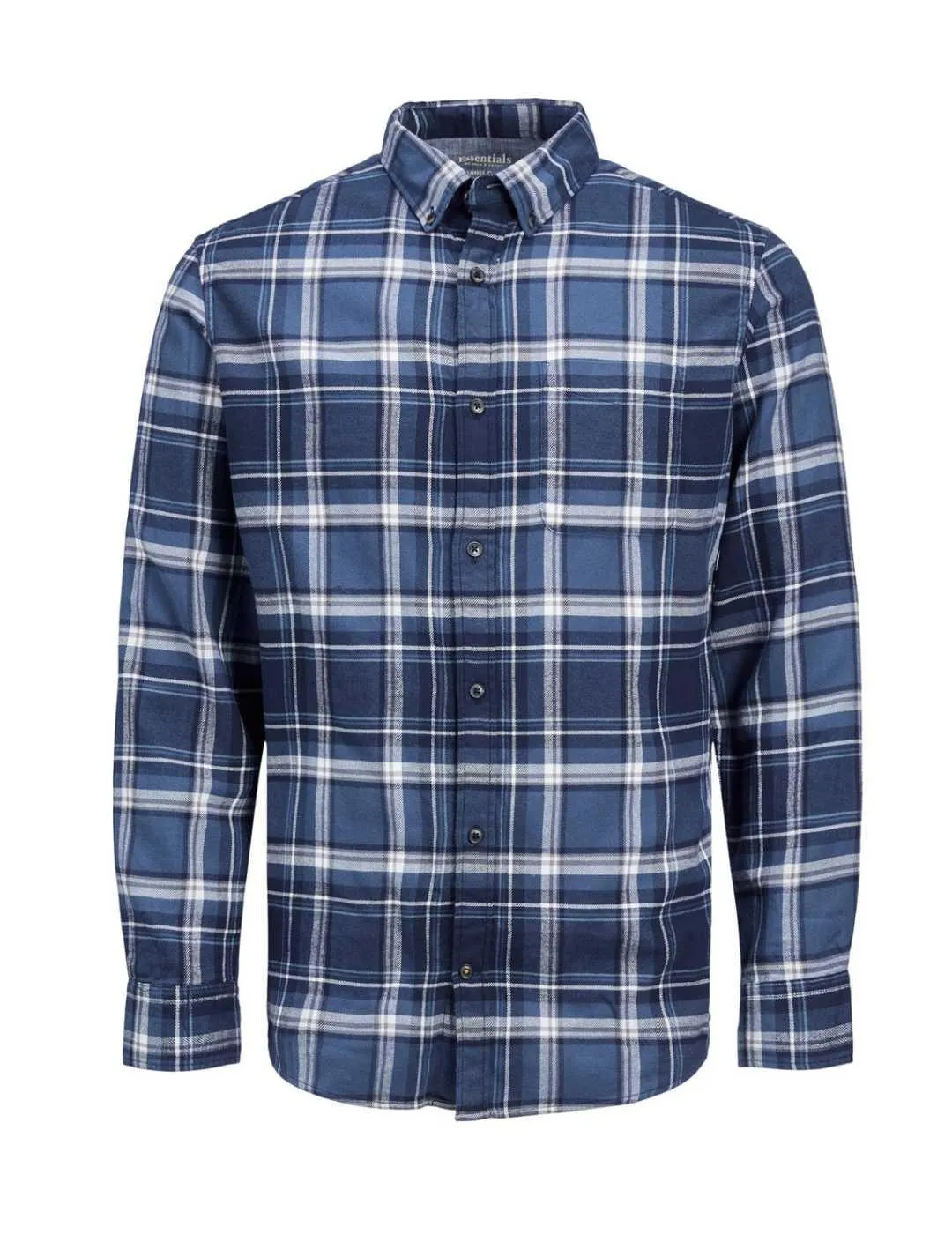 Camisa Jack&Jones Classic de cuadros azul para hombre