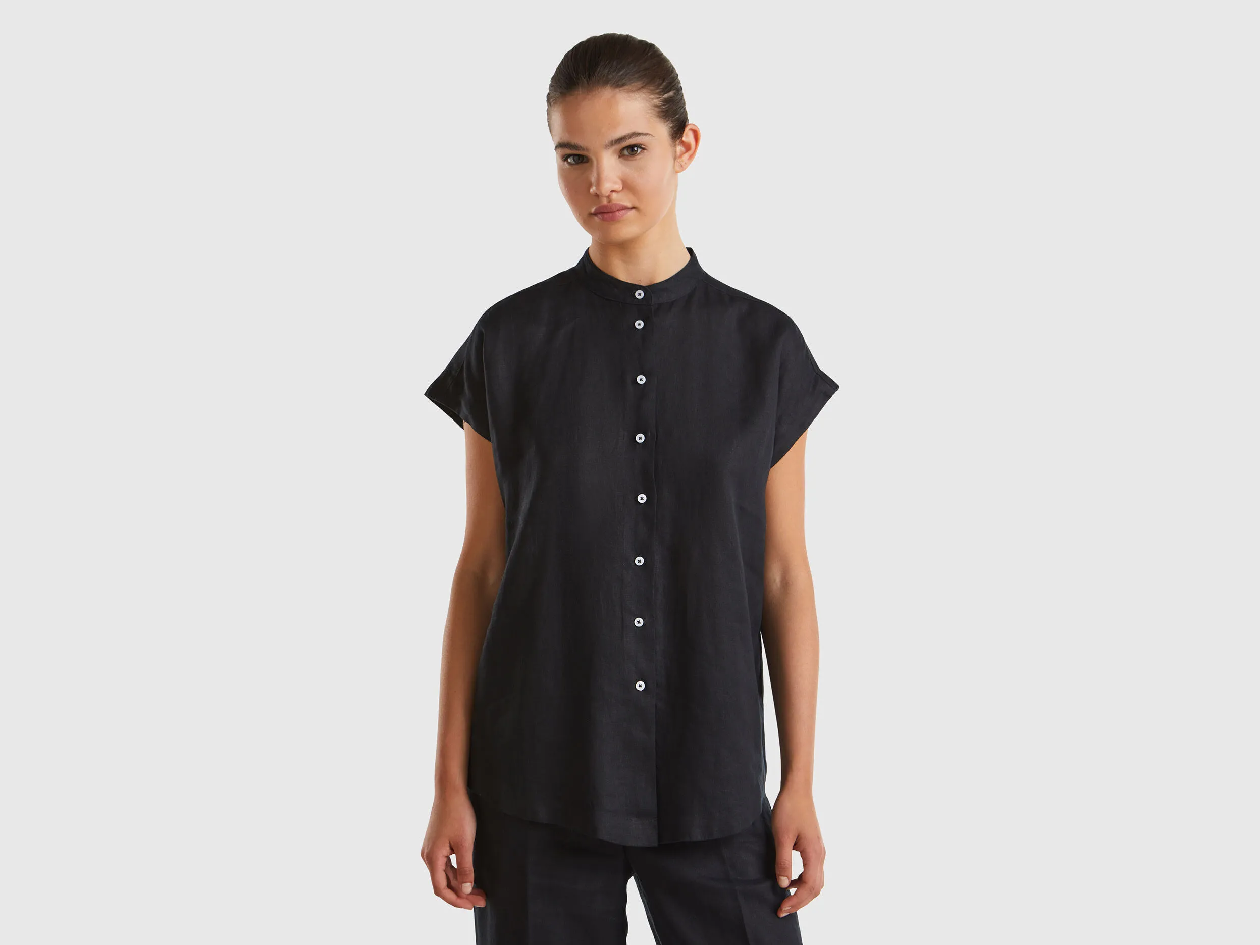 Camisa mao de lino puro