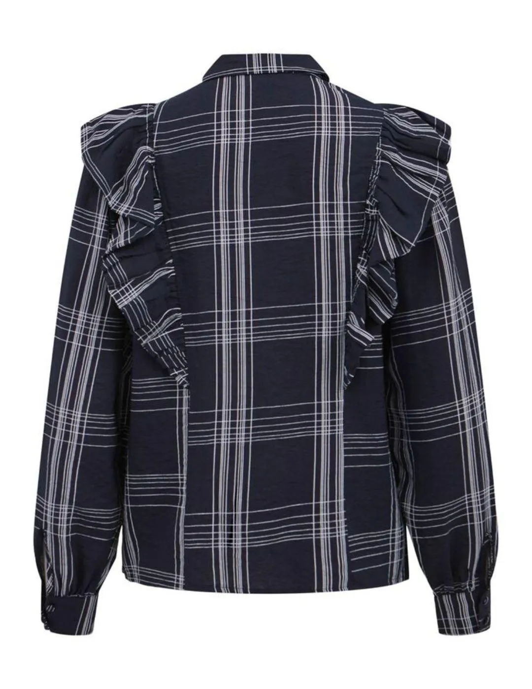 CAMISA VILA VIBOBBY CON VOLANTES PARA MUJERA