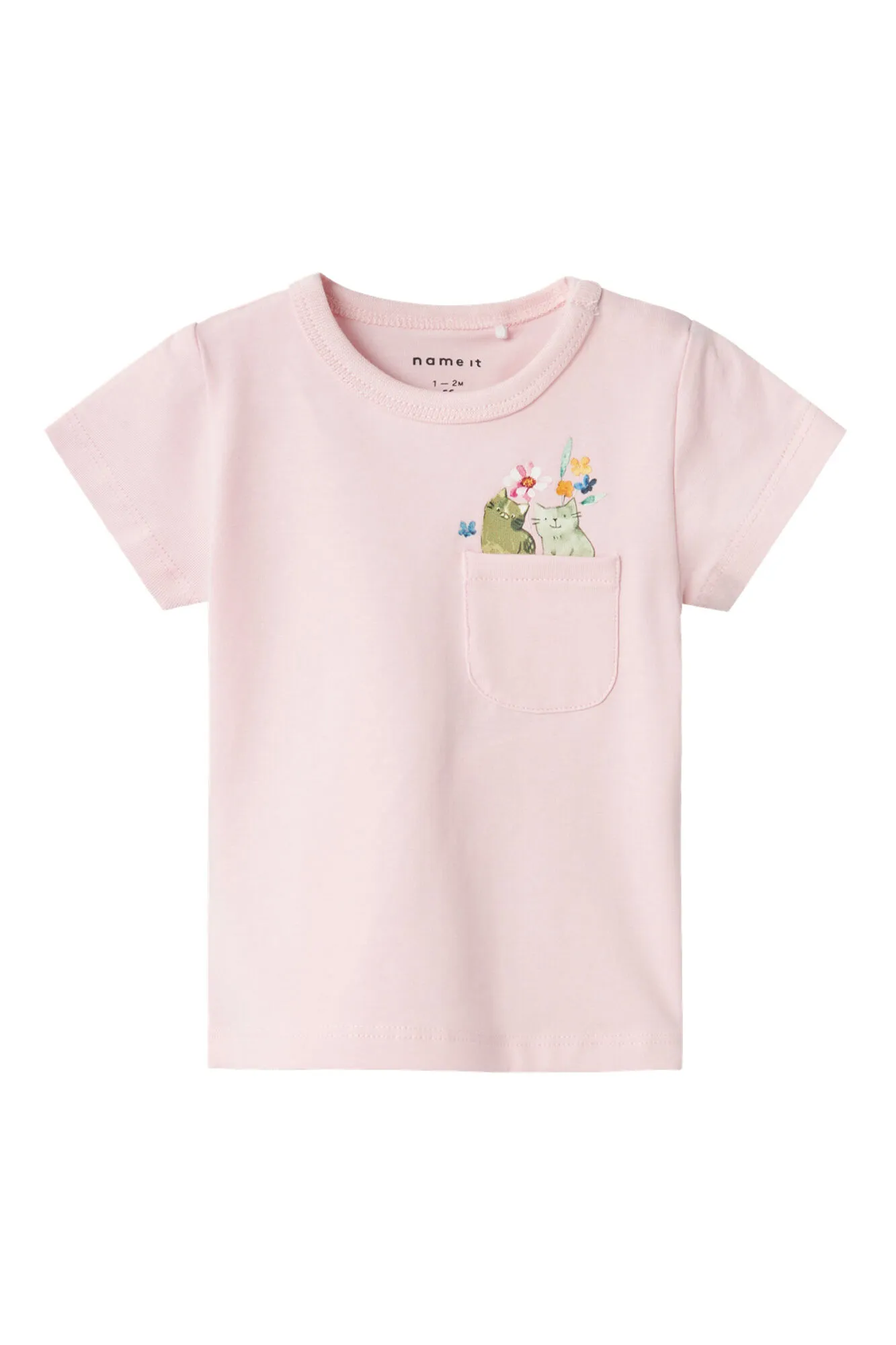 Camiseta bebé niña con detalle frontal