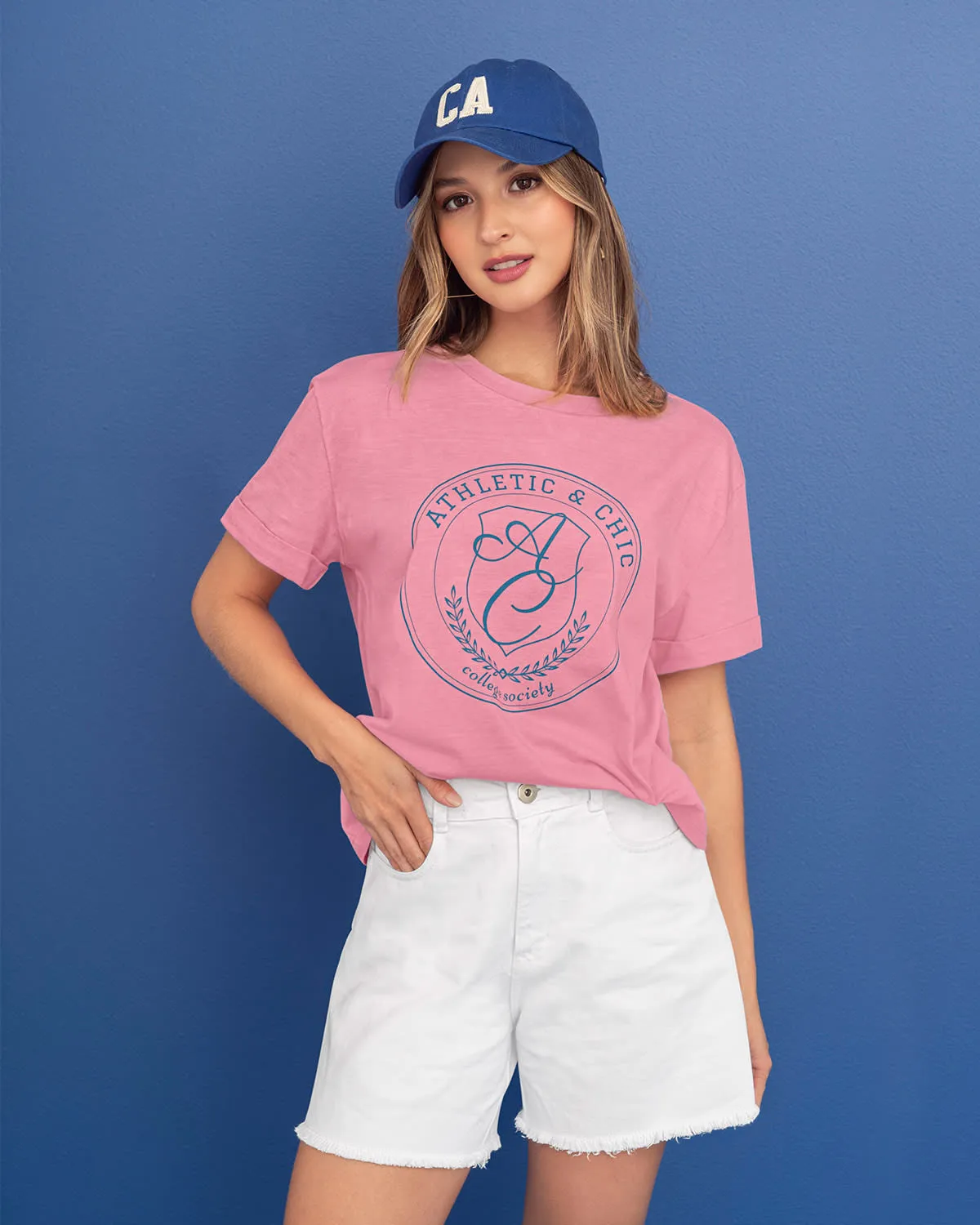 Camiseta básica manga corta con estampado