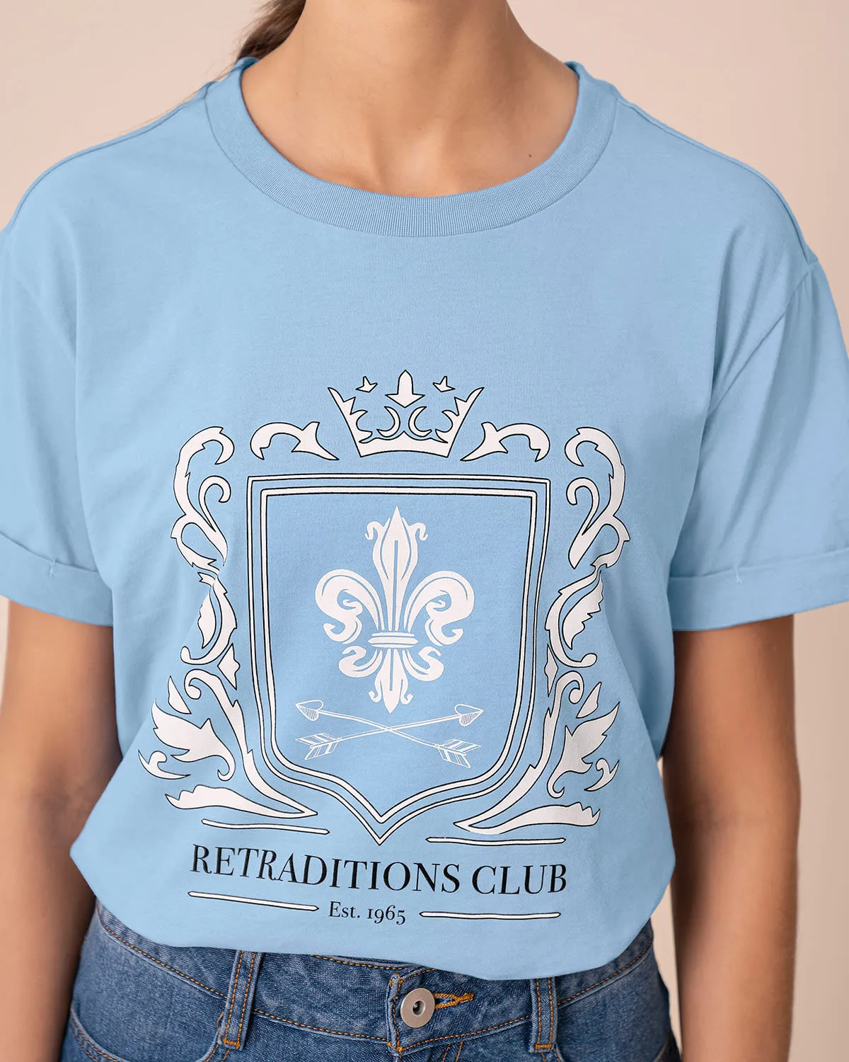 Camiseta básica manga corta con estampado