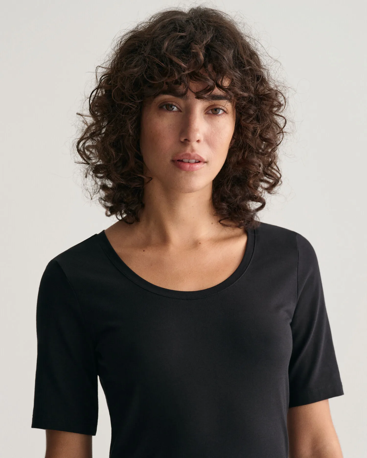 Camiseta con escote redondo