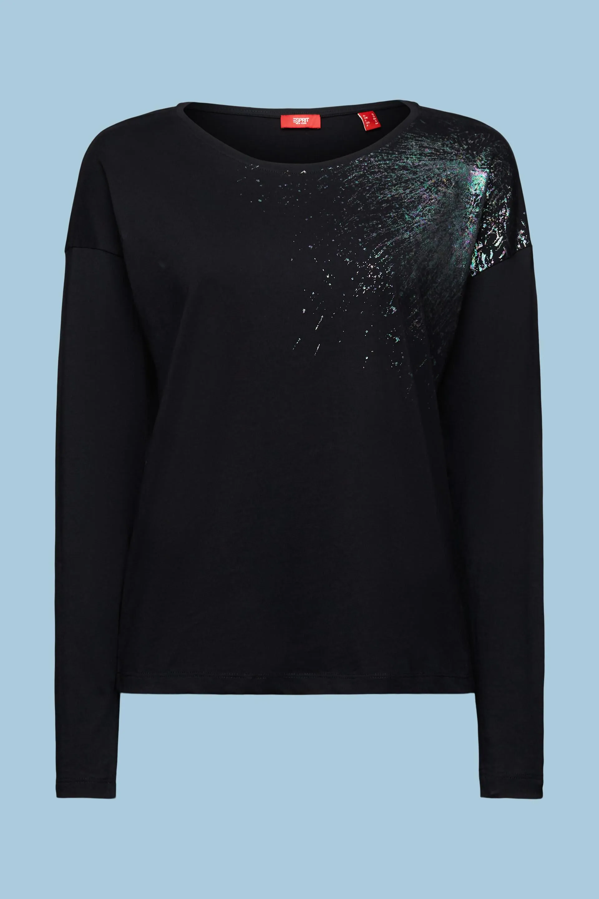 Camiseta con estampado y cuello redondo