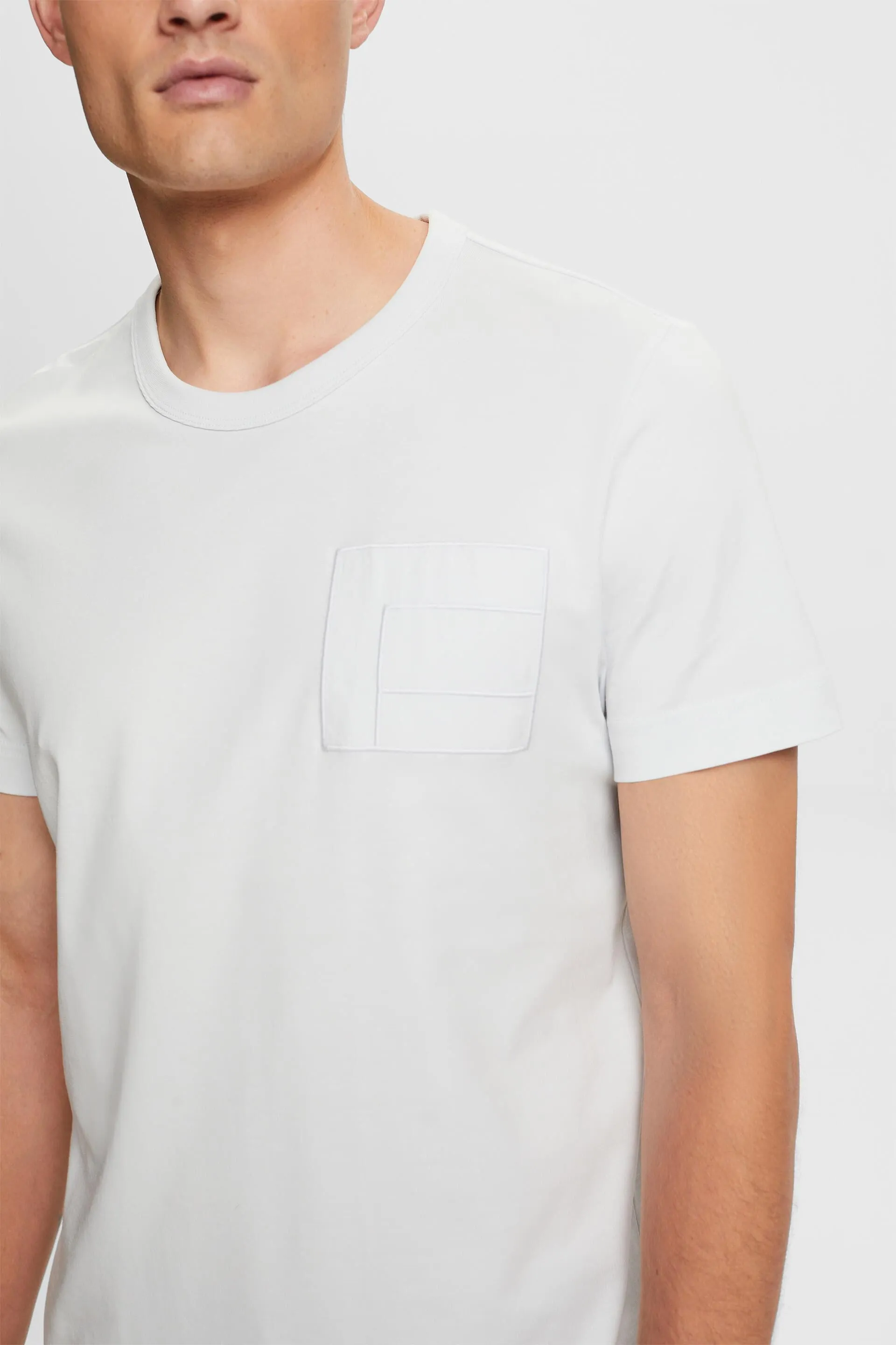Camiseta de tejido jersey con bordado, 100% algodón