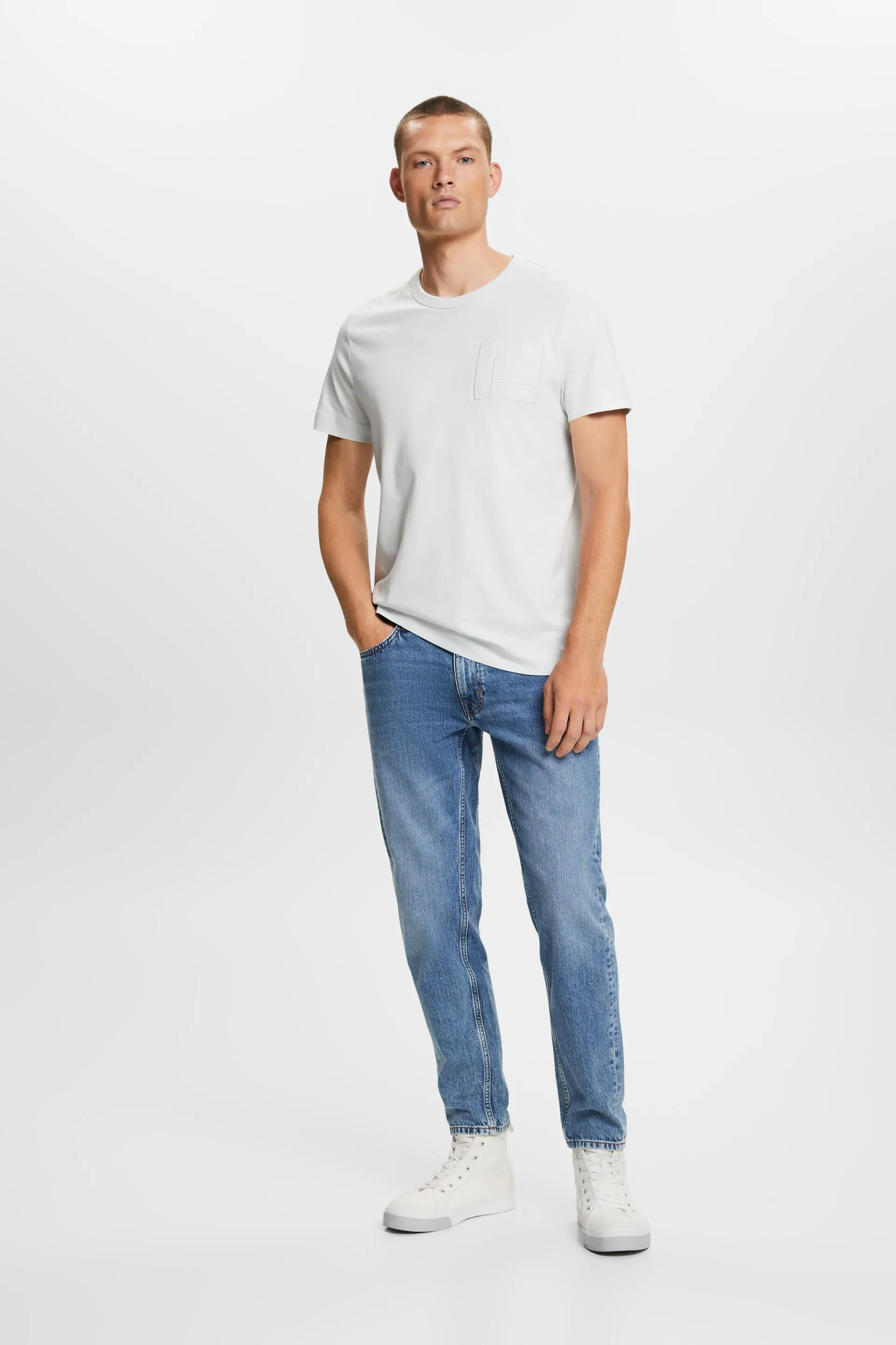 Camiseta de tejido jersey con bordado, 100% algodón