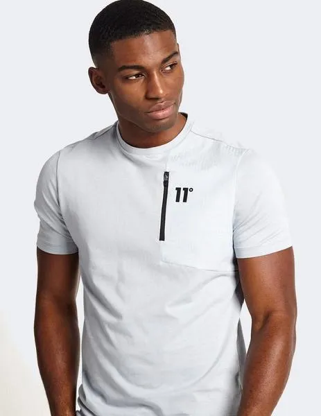 CAMISETA ELEVEN DEGREES MIXED FABRIC  TITANIUM GREY