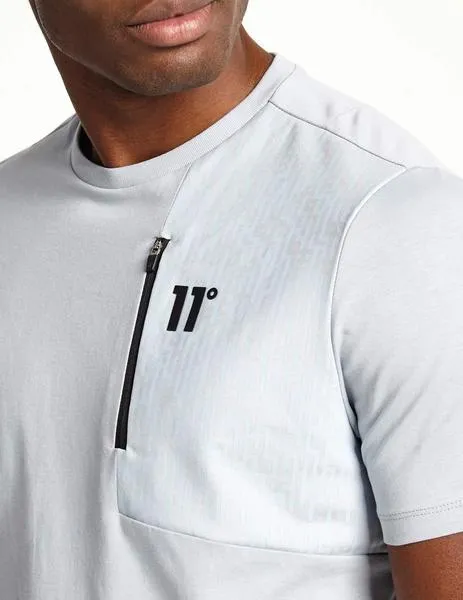 CAMISETA ELEVEN DEGREES MIXED FABRIC  TITANIUM GREY