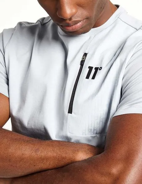 CAMISETA ELEVEN DEGREES MIXED FABRIC  TITANIUM GREY