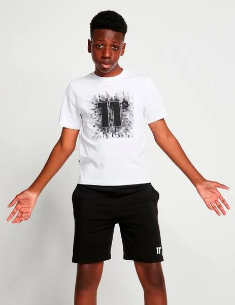 CAMISETA JR 11 DEGREES PIXEL GRAPHIC  BLACK WHITE