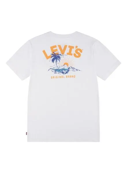 Camiseta Levis Scenic Blanco Para Niño