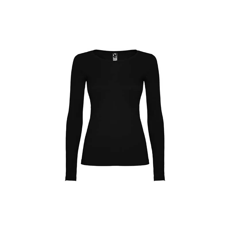 Camiseta manga larga de mujer semientallada