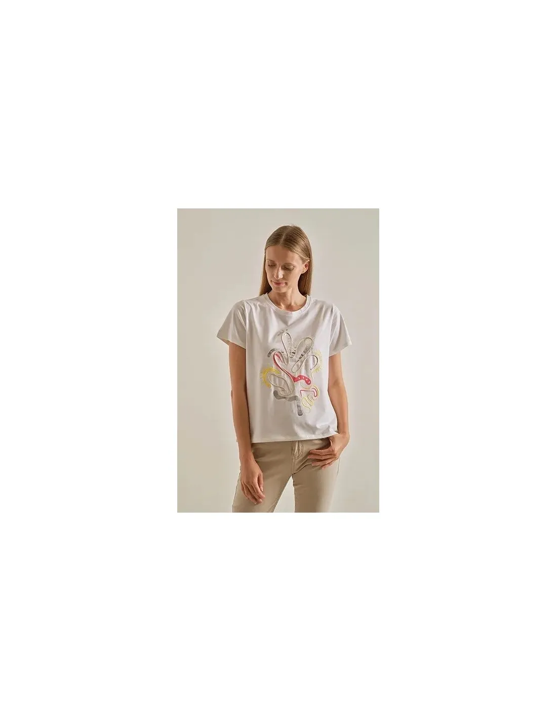 CAMISETA MC SCORZZO 124648 EN PLATA