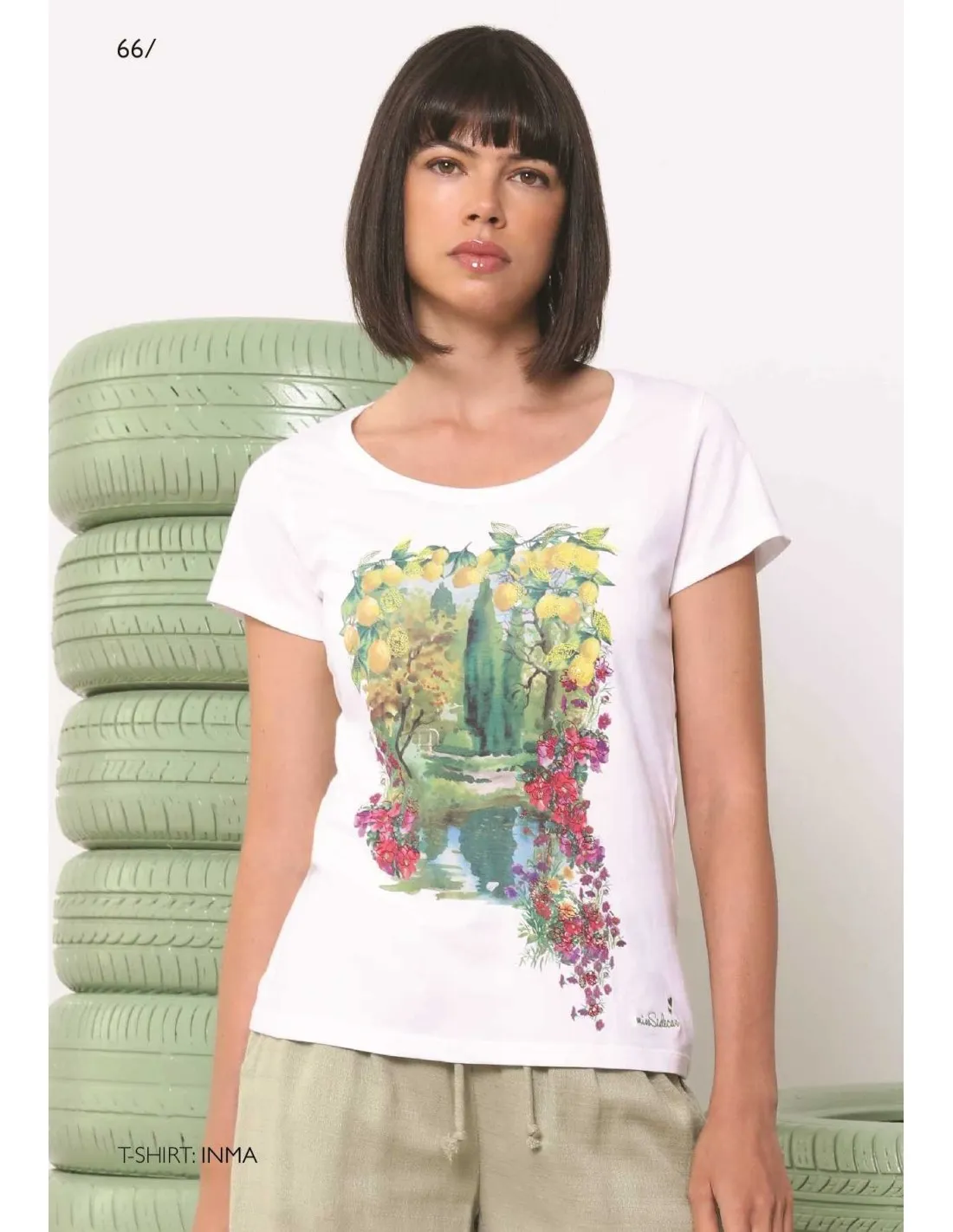 CAMISETA MC SIDECAR INMA LIMONES