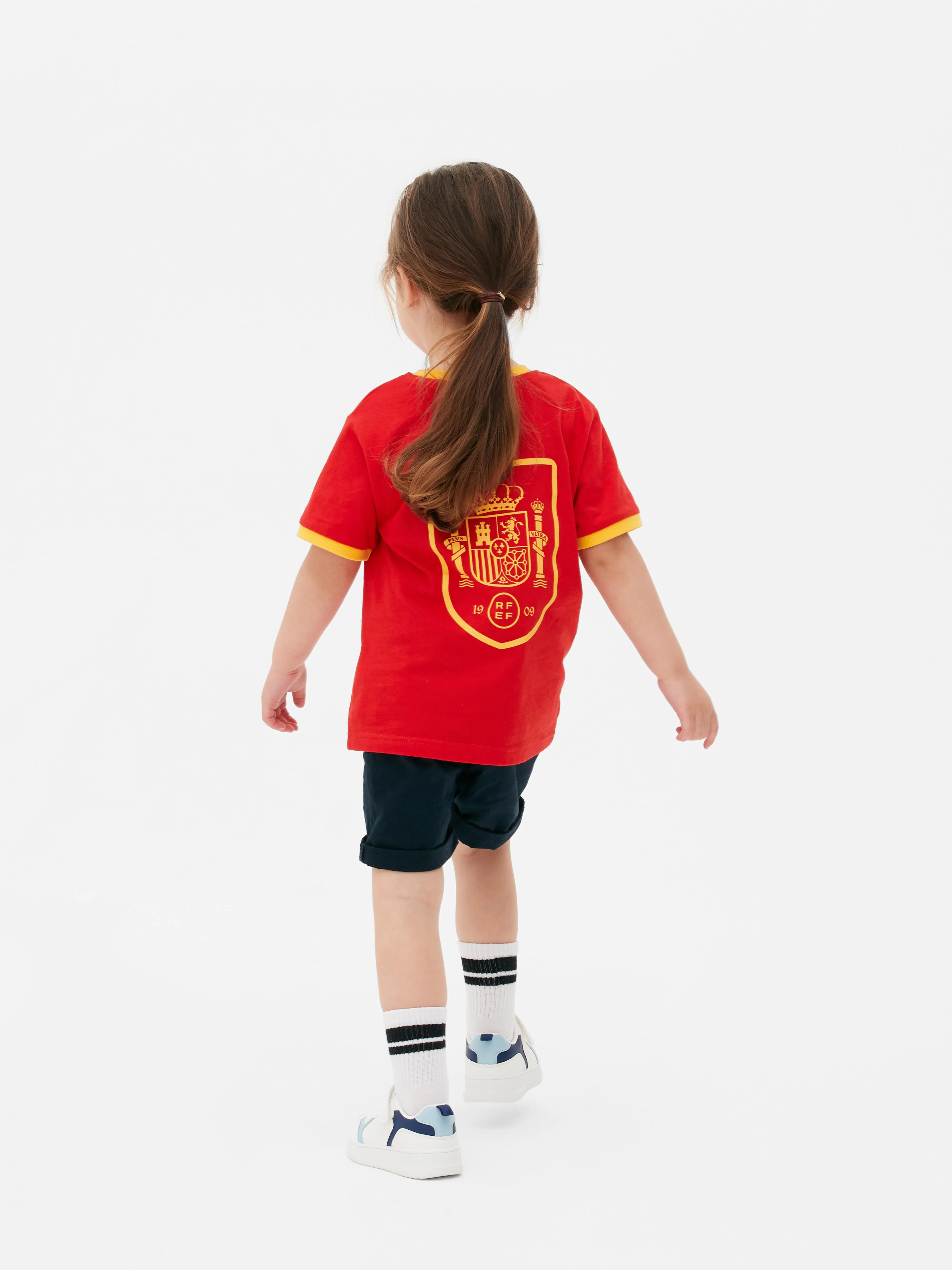 Camiseta ribeteada con la bandera española