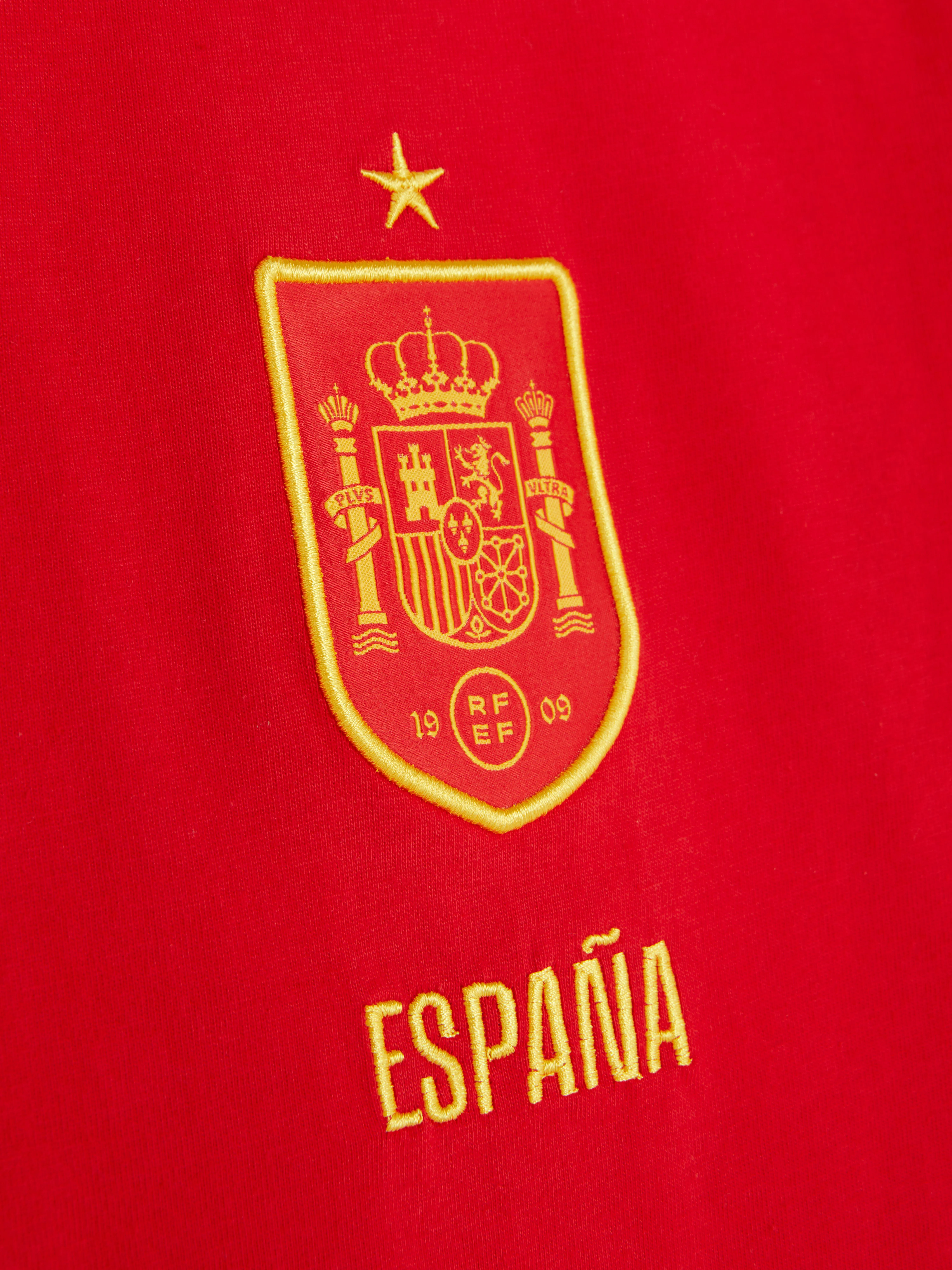 Camiseta ribeteada con la bandera española