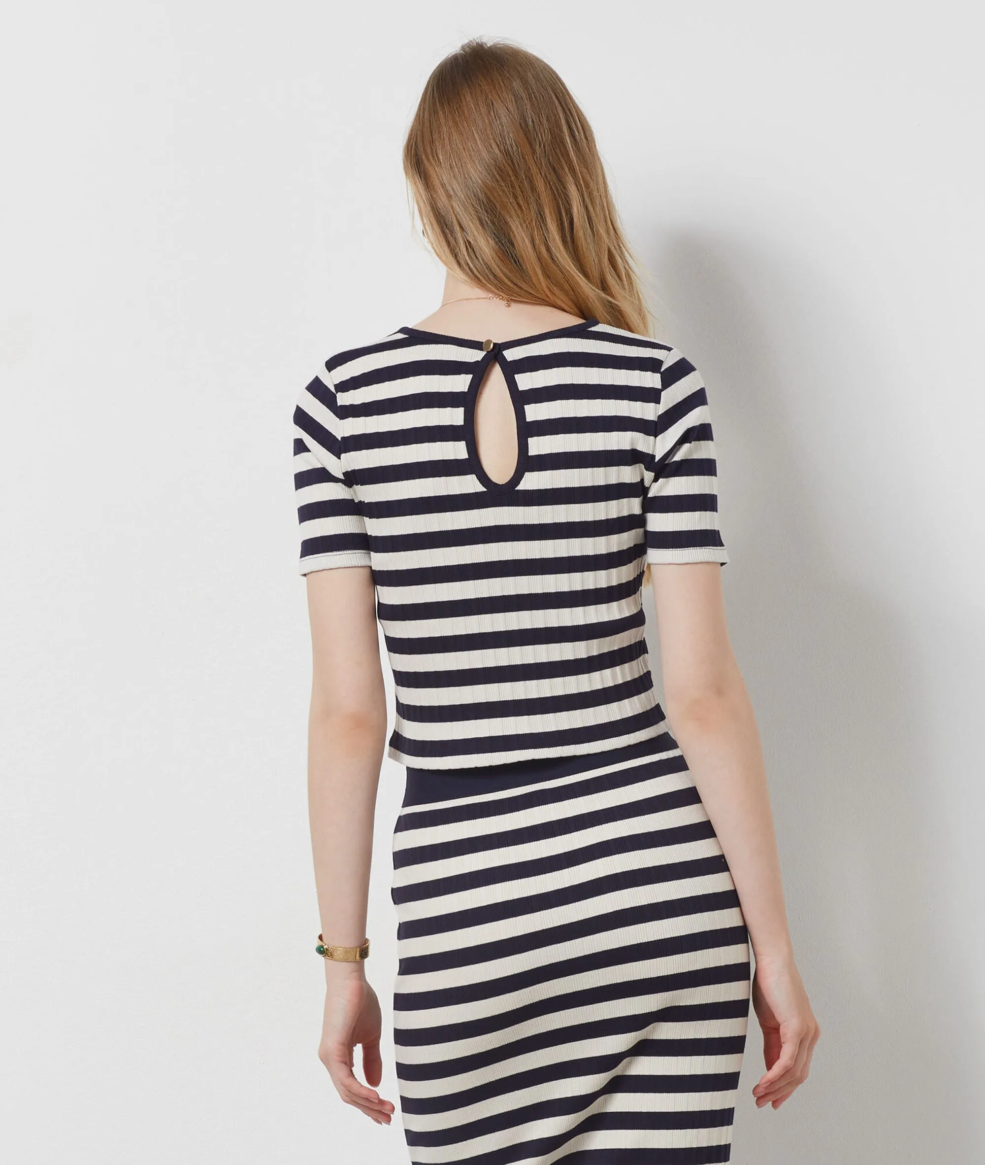 CAMISETA TEJIDO CANALé BALMIA ECRU  ETAM