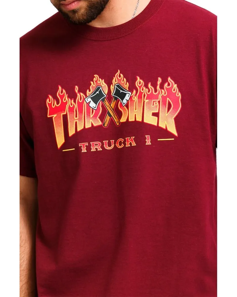 Camiseta thrasher granate truck 1 tee
