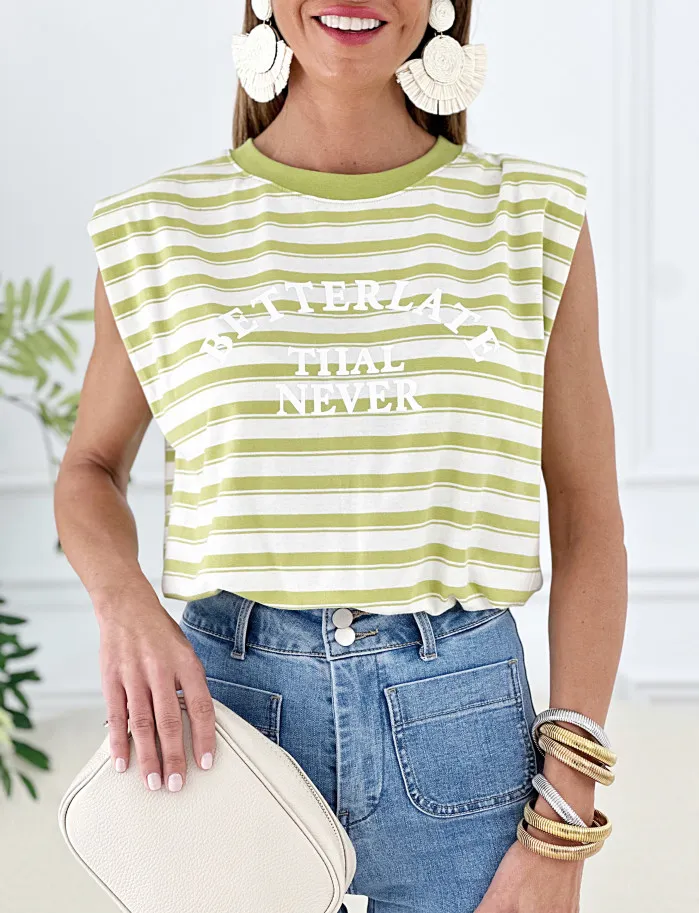 Camiseta trendy betterlate verde lima