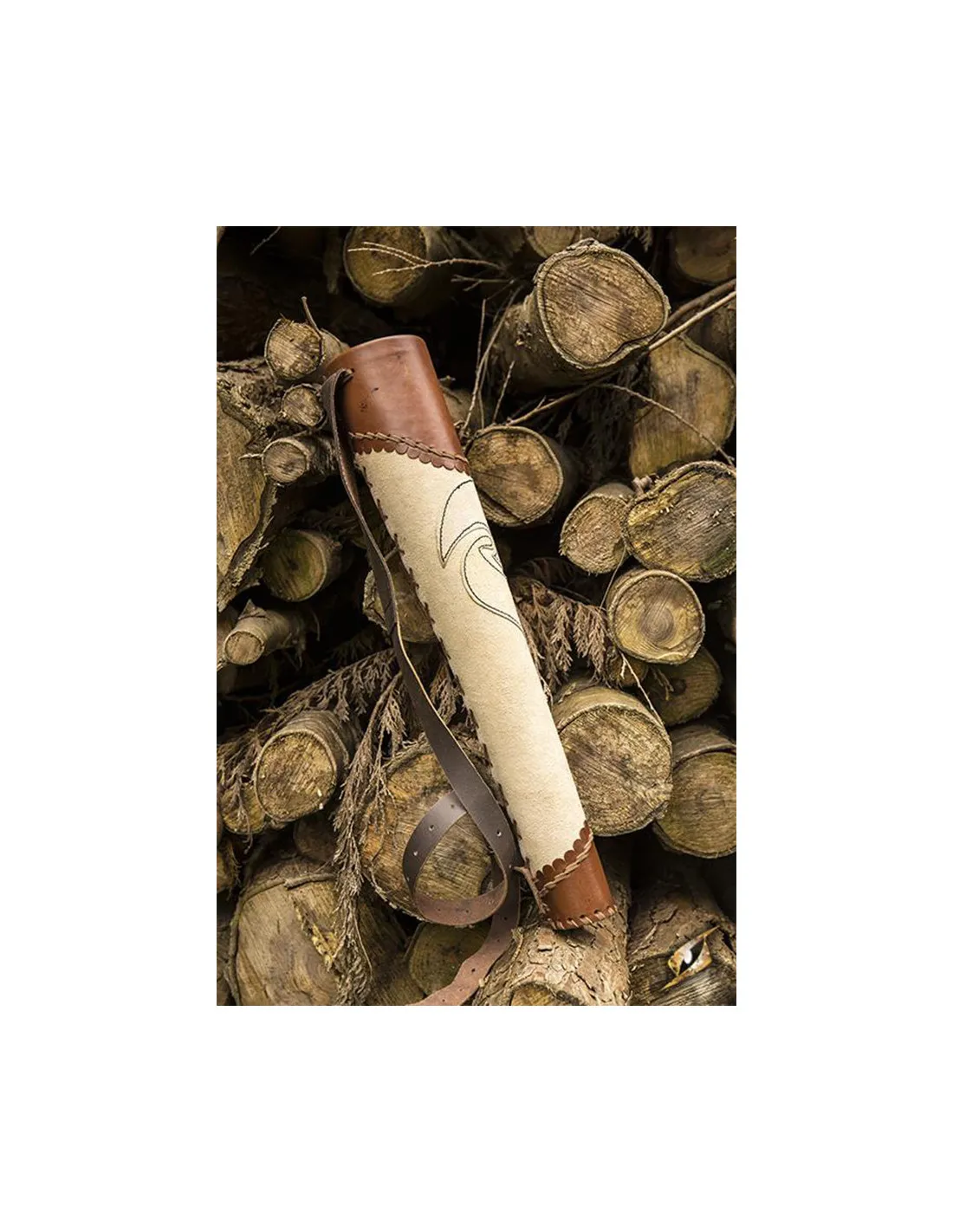 CARCAJ DE ARQUERO PARA LARP, BICOLOR MARRóNBEIGE
