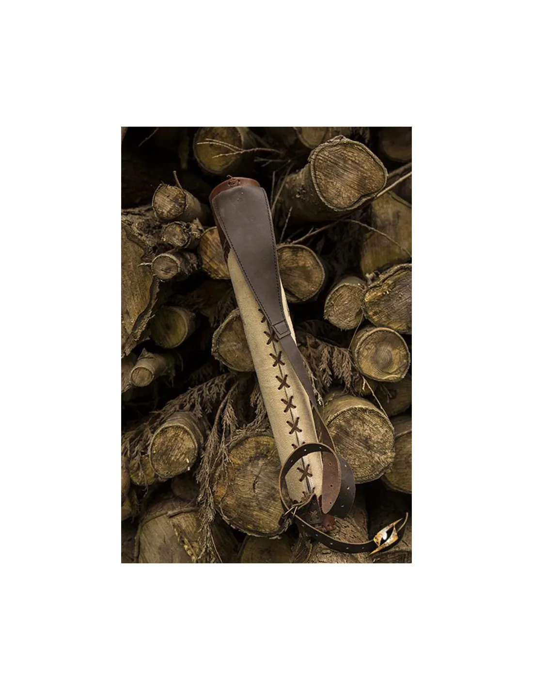 CARCAJ DE ARQUERO PARA LARP, BICOLOR MARRóNBEIGE