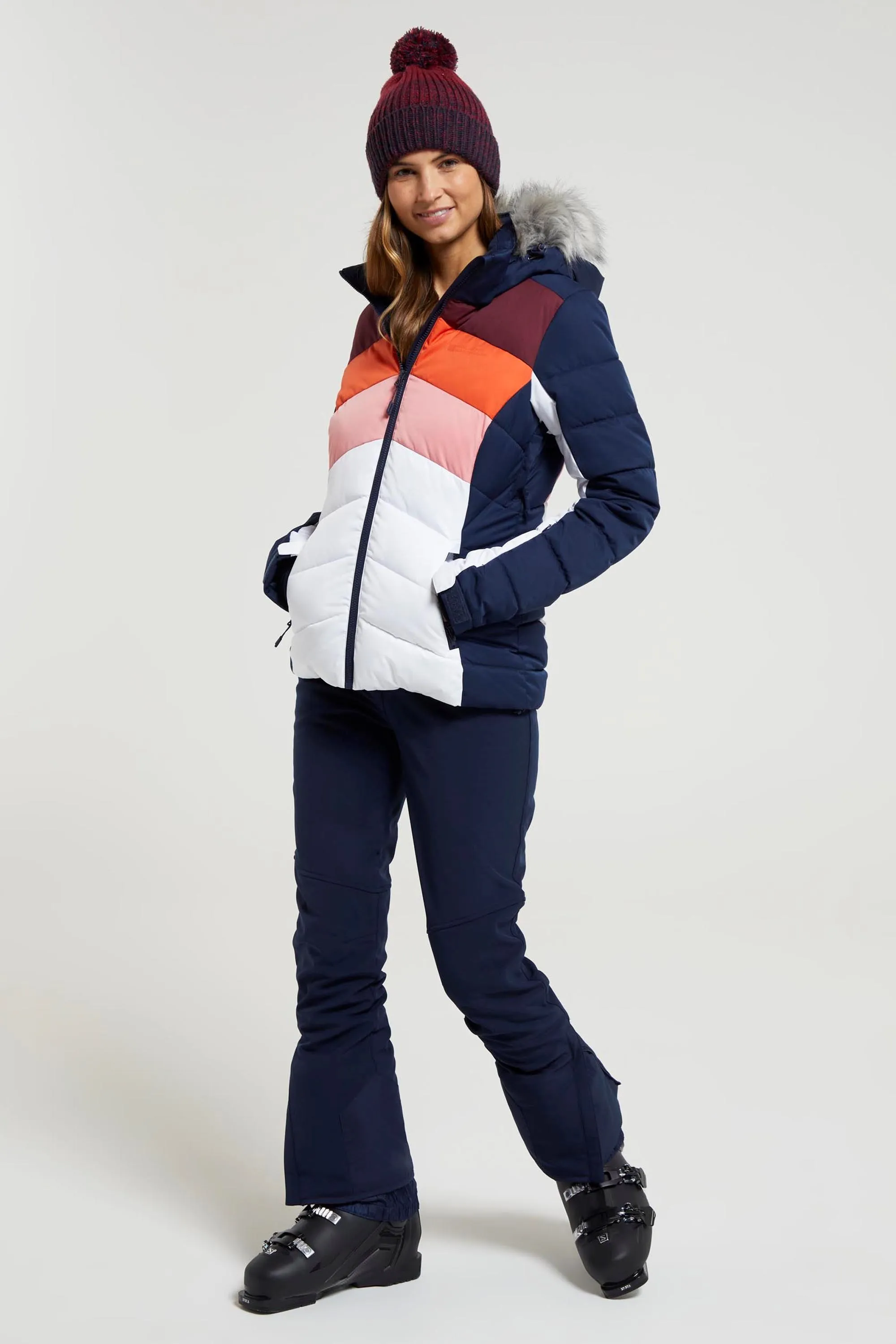 Cascade chaqueta de esquí acolchada para mujer
