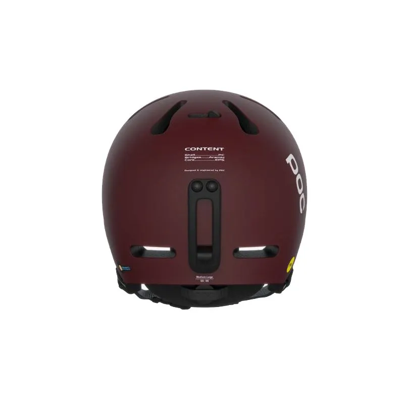 Casco de esquí POC Fornix Mips (rojo granate mate)